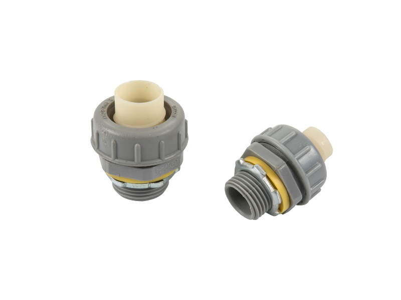 Non metallic PVC liquid tight straight connector
